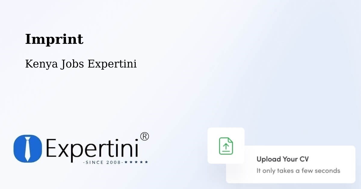 Imprint – Rongai - Kenya Jobs Expertini